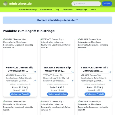 Screenshot ministrings.de