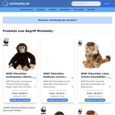 Screenshot miniteddy.de