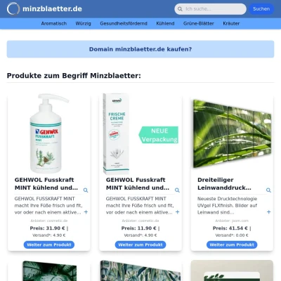 Screenshot minzblaetter.de