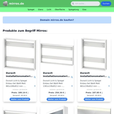 Screenshot mirros.de