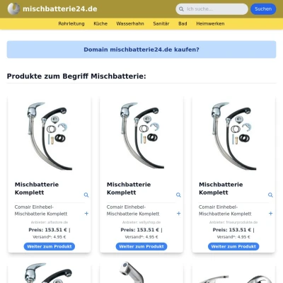 Screenshot mischbatterie24.de