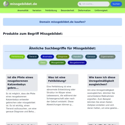 Screenshot missgebildet.de