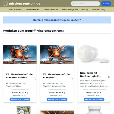 Screenshot missionszentrum.de