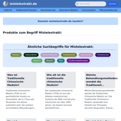 Screenshot mistelextrakt.de