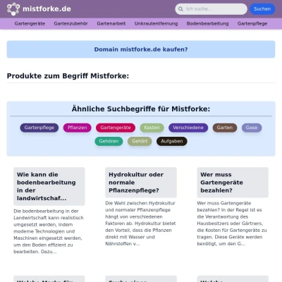 Screenshot mistforke.de