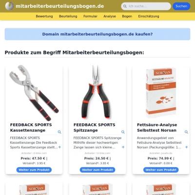 Screenshot mitarbeiterbeurteilungsbogen.de