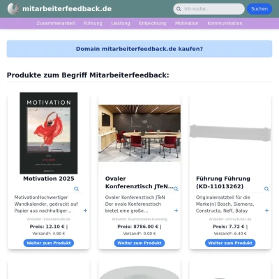 Screenshot mitarbeiterfeedback.de