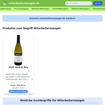 Screenshot mitarbeitermangel.de