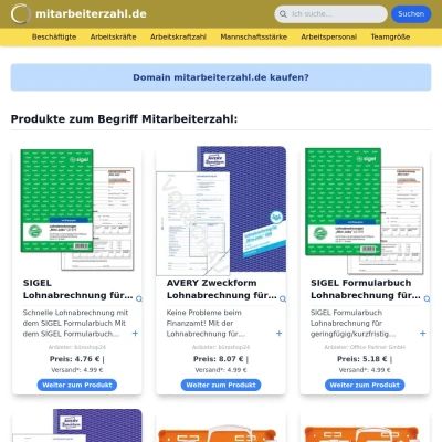Screenshot mitarbeiterzahl.de