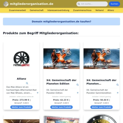 Screenshot mitgliederorganisation.de