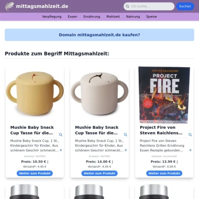 Screenshot mittagsmahlzeit.de