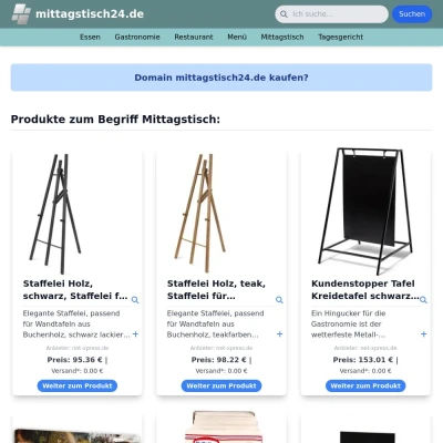 Screenshot mittagstisch24.de