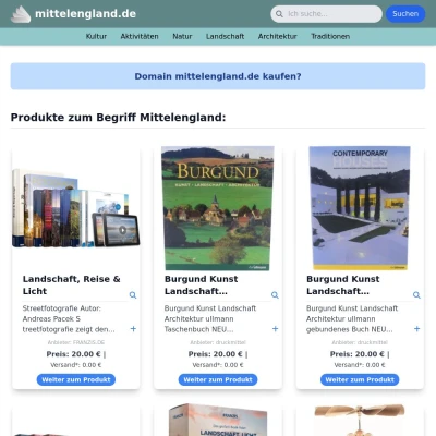 Screenshot mittelengland.de