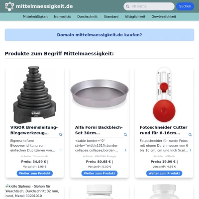 Screenshot mittelmaessigkeit.de