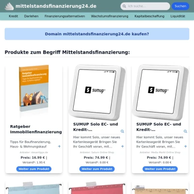 Screenshot mittelstandsfinanzierung24.de