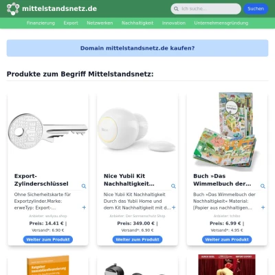 Screenshot mittelstandsnetz.de