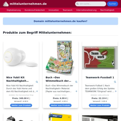 Screenshot mittelunternehmen.de