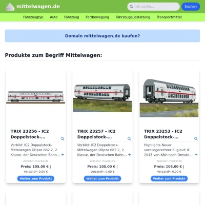 Screenshot mittelwagen.de