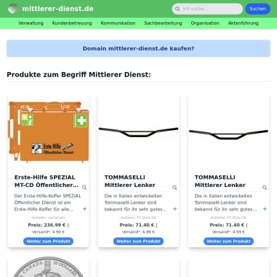Screenshot mittlerer-dienst.de