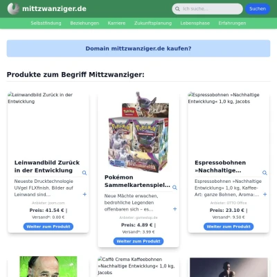 Screenshot mittzwanziger.de