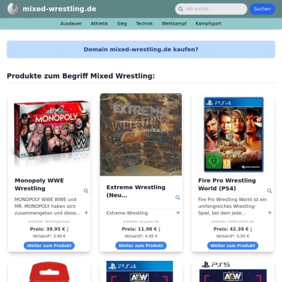 Screenshot mixed-wrestling.de