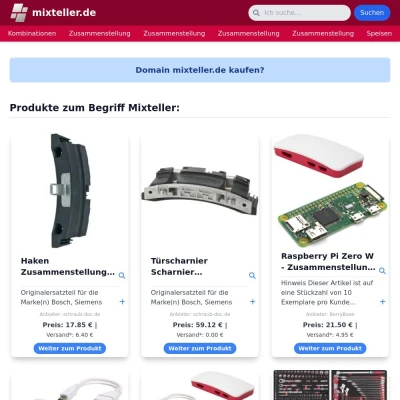 Screenshot mixteller.de