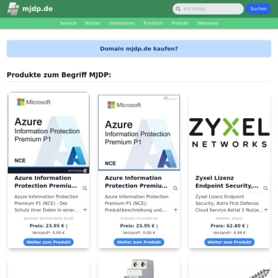Screenshot mjdp.de