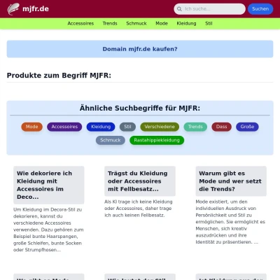 Screenshot mjfr.de