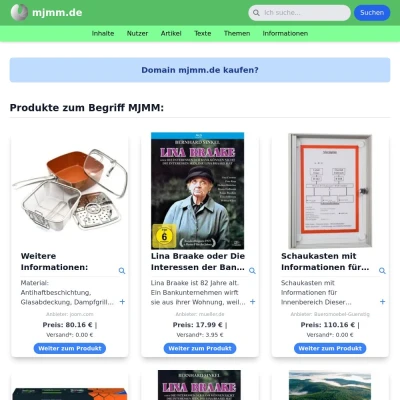 Screenshot mjmm.de