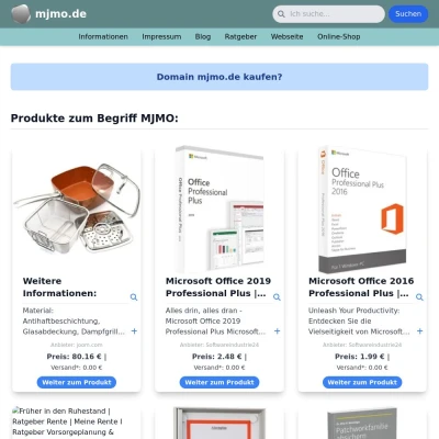 Screenshot mjmo.de