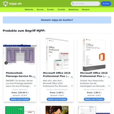 Screenshot mjpp.de