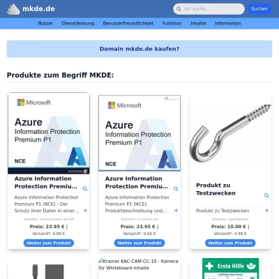 Screenshot mkde.de