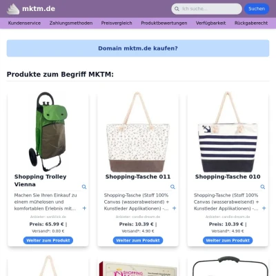Screenshot mktm.de