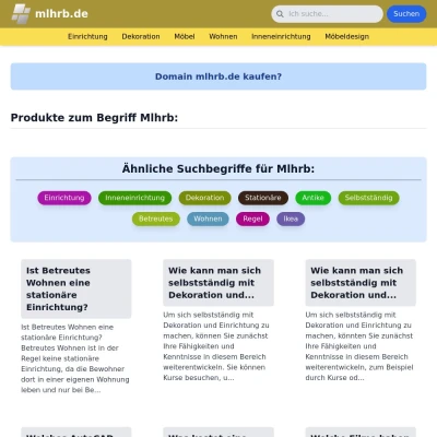 Screenshot mlhrb.de