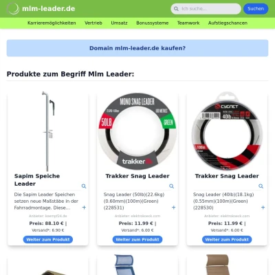 Screenshot mlm-leader.de