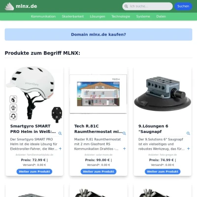 Screenshot mlnx.de