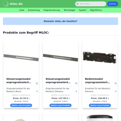Screenshot mloc.de