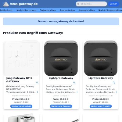 Screenshot mms-gateway.de