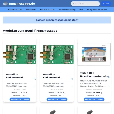Screenshot mmsmessage.de