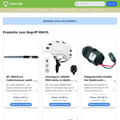 Screenshot mncr.de