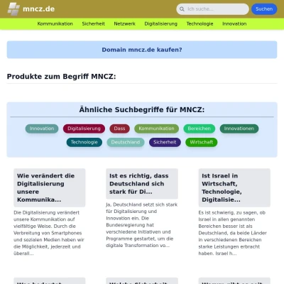 Screenshot mncz.de