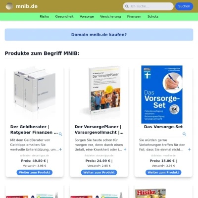 Screenshot mnib.de