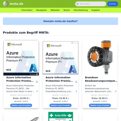 Screenshot mnta.de