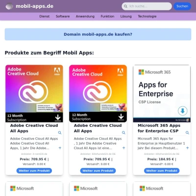 Screenshot mobil-apps.de