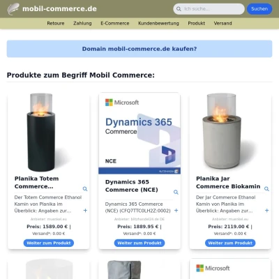 Screenshot mobil-commerce.de