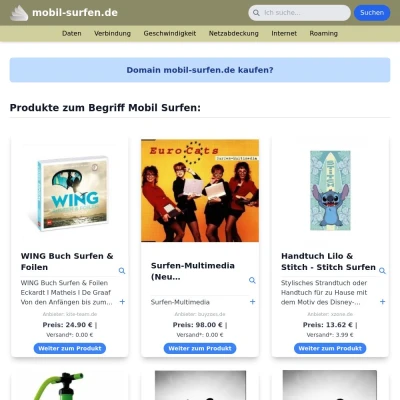 Screenshot mobil-surfen.de