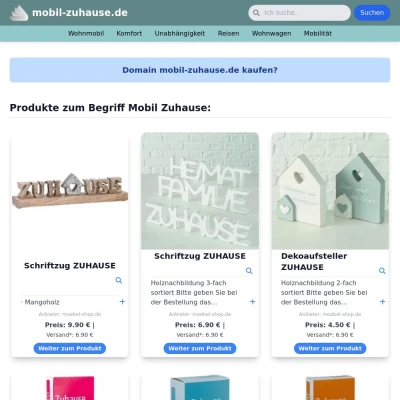Screenshot mobil-zuhause.de