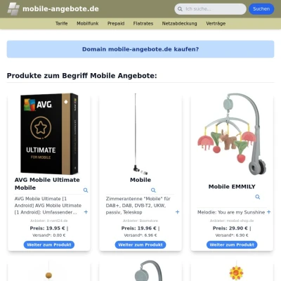 Screenshot mobile-angebote.de