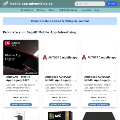 Screenshot mobile-app-advertising.de