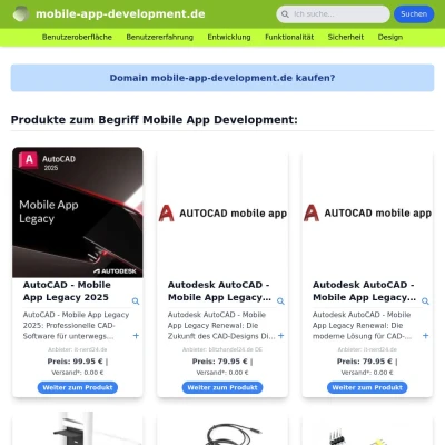 Screenshot mobile-app-development.de